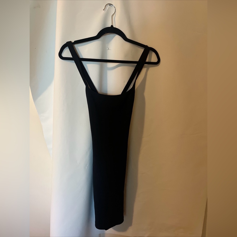Robin Piccone Sexy Black Spandex Nylon Dress, Strappy Back  M
